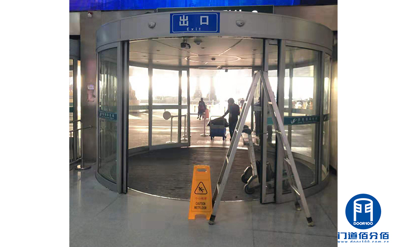 保障春运丨山东省机场进出入口弧形自动门保养服务
