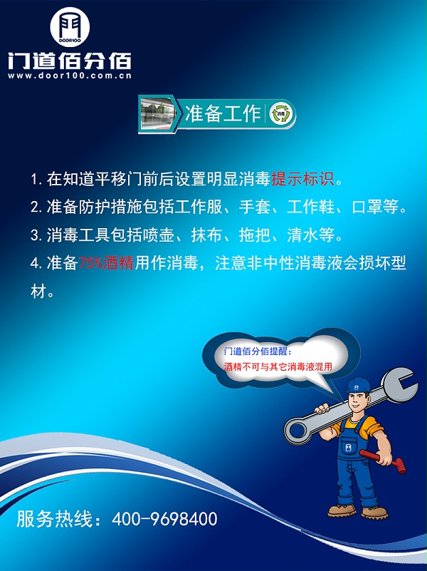 疫情期间自动平移门杀毒指南杀毒准备工作