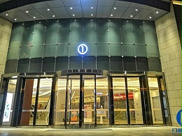 昆明某大厦智汇门道品牌自动弧形门、平滑门维修服务案例