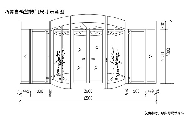自动门与旋转门尺寸确定参考