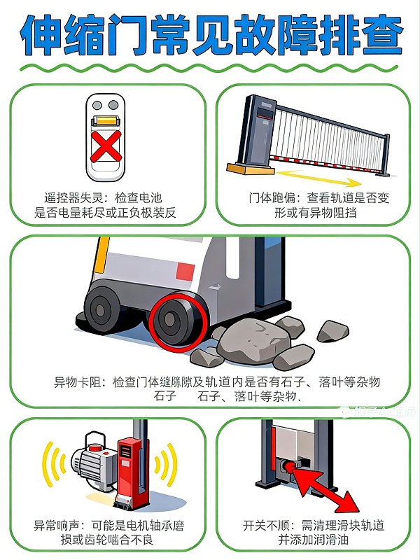 伸缩门故障排查无水印