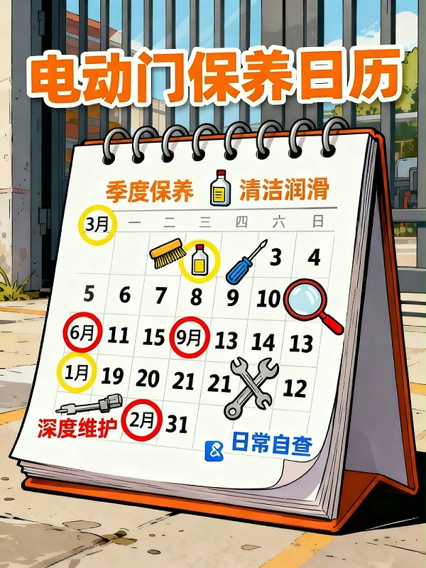 电动门保养日历无水印