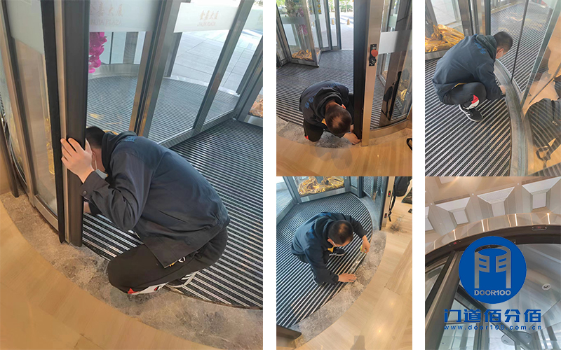 保养案例之欧必翼OBE自动两翼和三翼旋转门保养服务