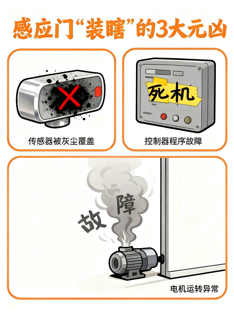 感应门故障原因无水印 感应门故障原因无水印