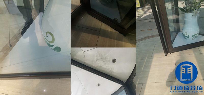北京市城市综合体建筑物出入口旋转门清洁保养服务之停门清洁