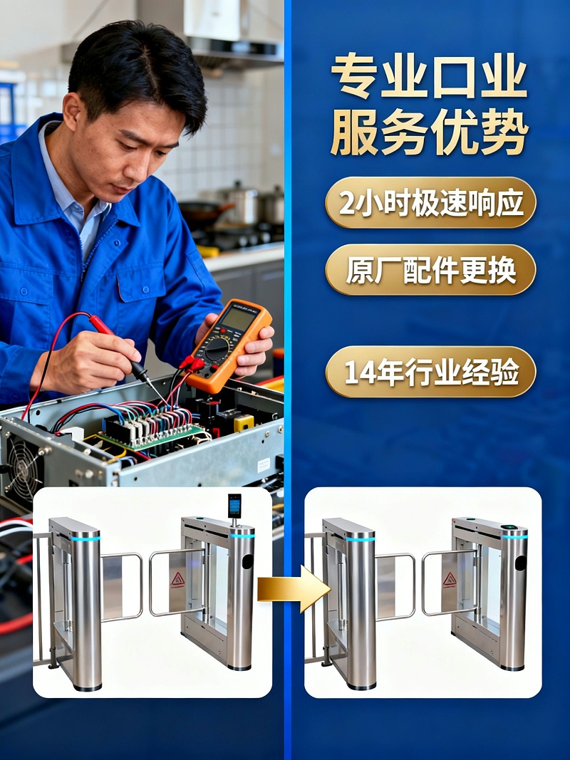 商务闸机维修海报-除水印