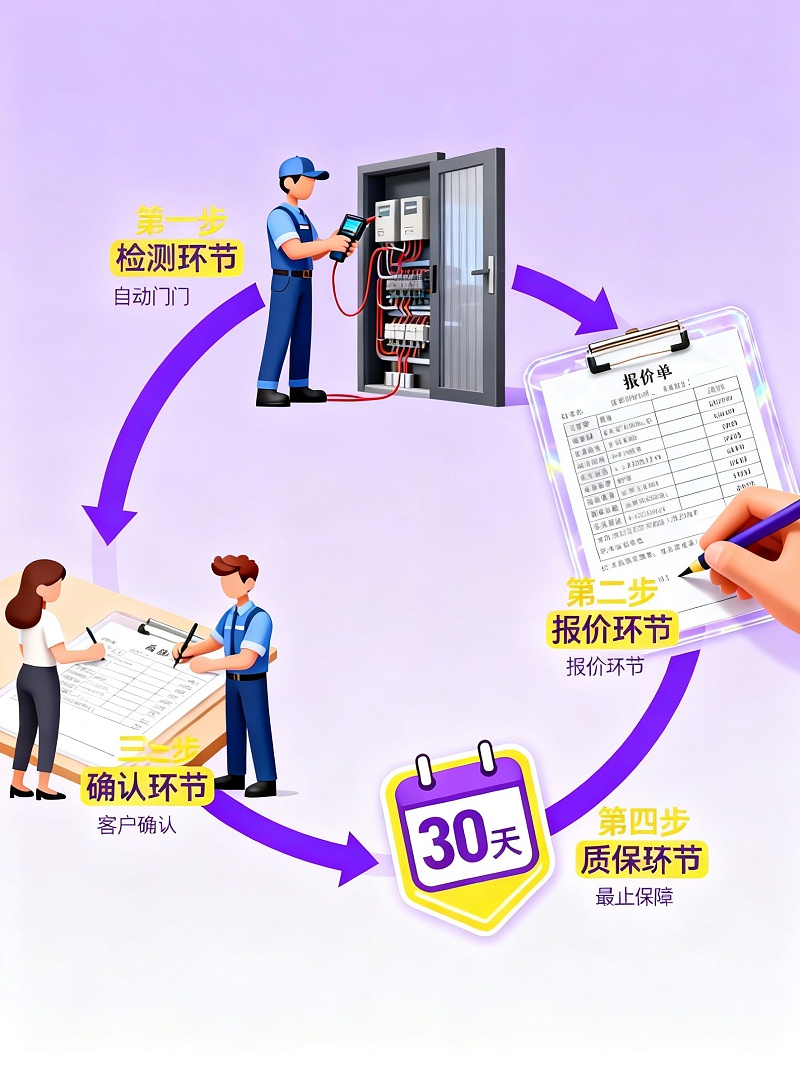 四步维修流程图无水印