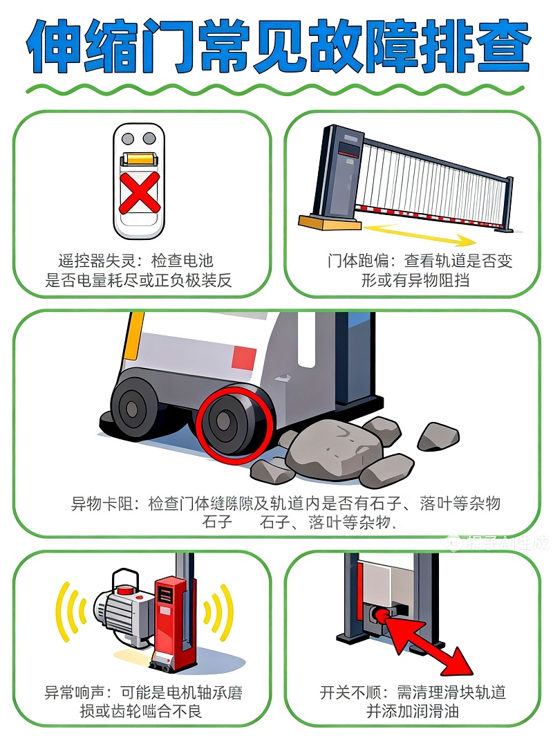 伸缩门故障排查无水印