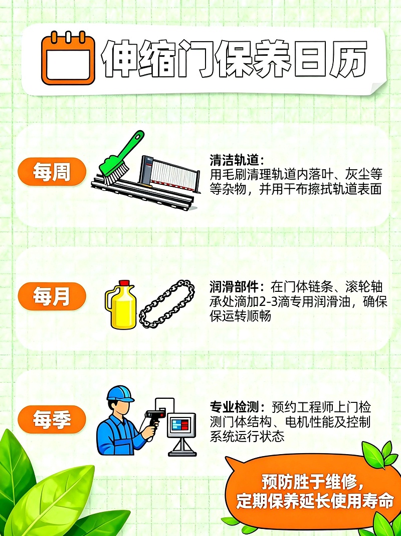 伸缩门保养日历(去水印)