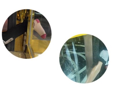 普通防夹传感器有盲区，新式激光传感器用于自动旋转门更安全
