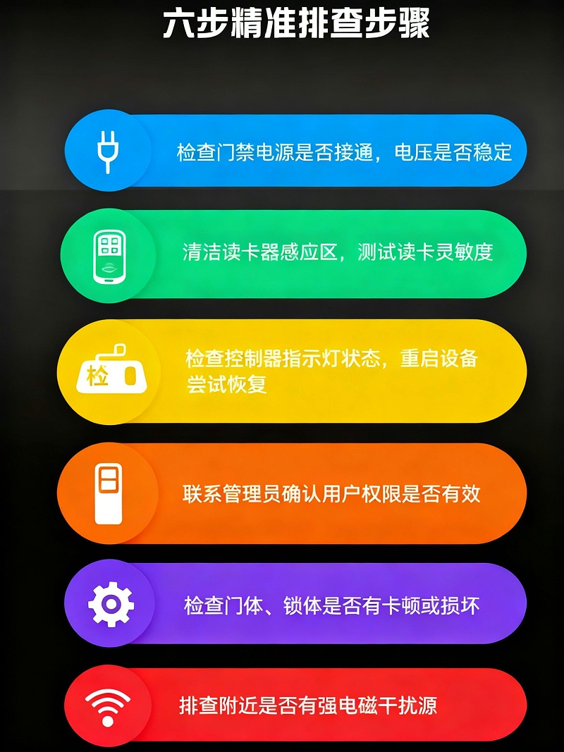 门禁六步排查无水印